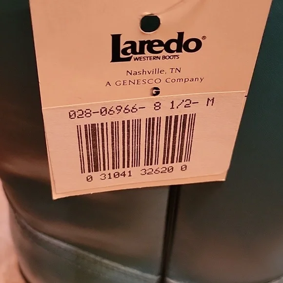 Laredo Teal Heeled Boots - Picture 13 of 15